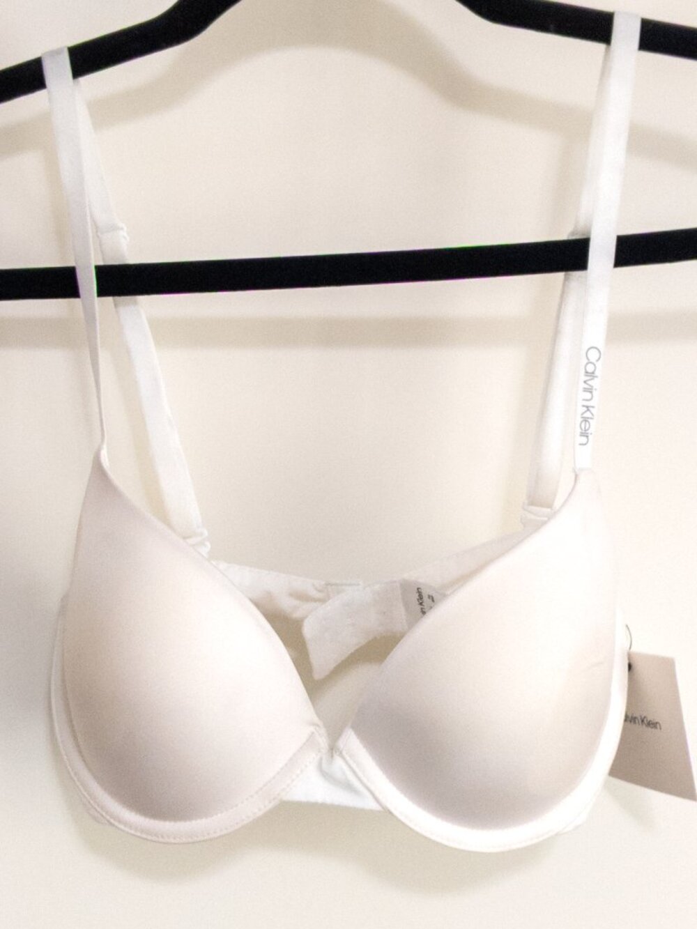 Calvin Klein QP2586 Pure Micro Lightly Lined T-Shirt Bra Sz 32B White NWT Basic